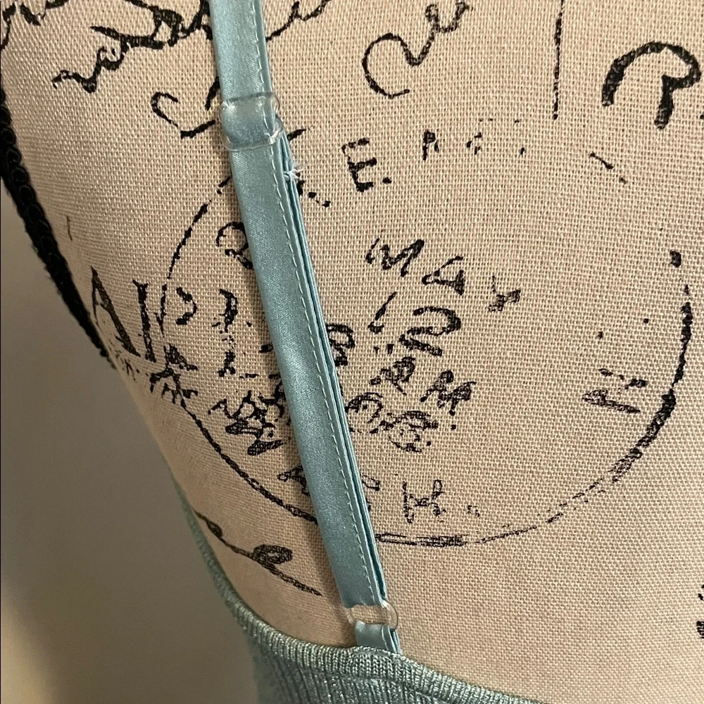 SOLD Y2K Bebe O Blue Metallic Ruffled Camisole Tank Top Party Event 2000’s New - Picture 7 of 11